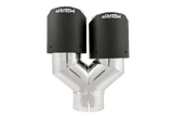 MBRP exhaust tip 4 inch T304 stainless steel black coated carbon fiber tip T5183CF