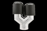 MBRP exhaust tip 4 inch T304 stainless steel black coated carbon fiber tip T5183CF