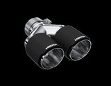 MBRP exhaust tip 4 inch T304 stainless steel black coated carbon fiber tip T5183CF