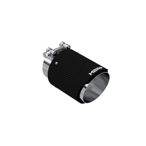MBRP exhaust tip 4 inch T304 stainless steel black coated carbon fiber tip T5188CF