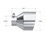 MBRP exhaust tip 5 inch T304 stainless steel black coated carbon fiber tip T5190