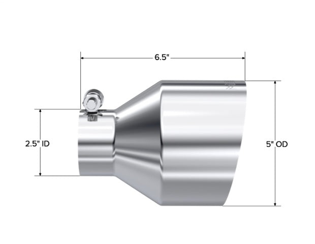 MBRP exhaust tip 5 inch T304 stainless steel black coated carbon fiber tip T5190
