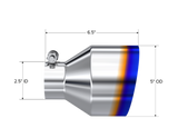 MBRP exhaust tip 5 inch T304 stainless steel black coated carbon fiber tip T5190BE