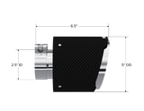 Tip; 5" OD Out; 2.5" ID; 6.5" Length; Angle Cut; Dual Wall; Carbon Fiber-T5190CF