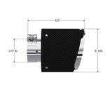 Tip; 5" OD Out; 2.5" ID; 6.5" Length; Angle Cut; Dual Wall; Carbon Fiber-T5190CF