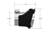 MBRP exhaust tip fits Kia STI 2.5 inch T304 stainless steel black coated carbon fiber tip T5195CF