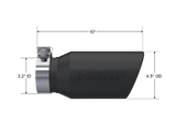 MBRP exhaust tip 4.5 inch T304 stainless steel black coated carbon fiber tip T5196BLK