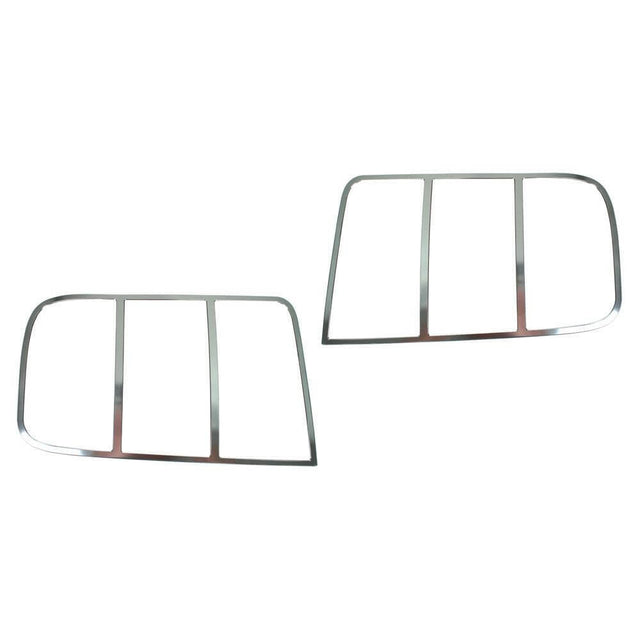 Tail Light Bezel ChromeFinish Aluminum fits FordMustang 05-09 Drake 5R3Z-13489-C muscle car polished