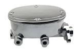 Tandem Oval Chrome Aluminum Master Cylinder (Disc/ Disc) 260-8559-CHROME Brakes MBM