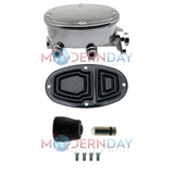 Tandem Oval Chrome Aluminum Master Cylinder (Disc/ Disc) 260-8559-CHROME Brakes MBM