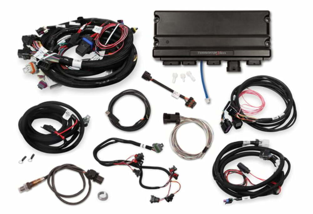 Holley EFI Terminator X Max engine management system max-24x-1x-ev1-ls-mpfi-dbw-throttle-trans-w-o-handheld-550-926t