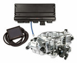 Holley EFI Terminator X Max Stealth 4150 with Transmission Control, Shiny - 550-1011 for Ford black