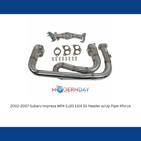 2002-2007 Subaru Impreza WRX EJ20 13/4 SS Header w/Up Pipe-Xforce-TH-EJ20-TY