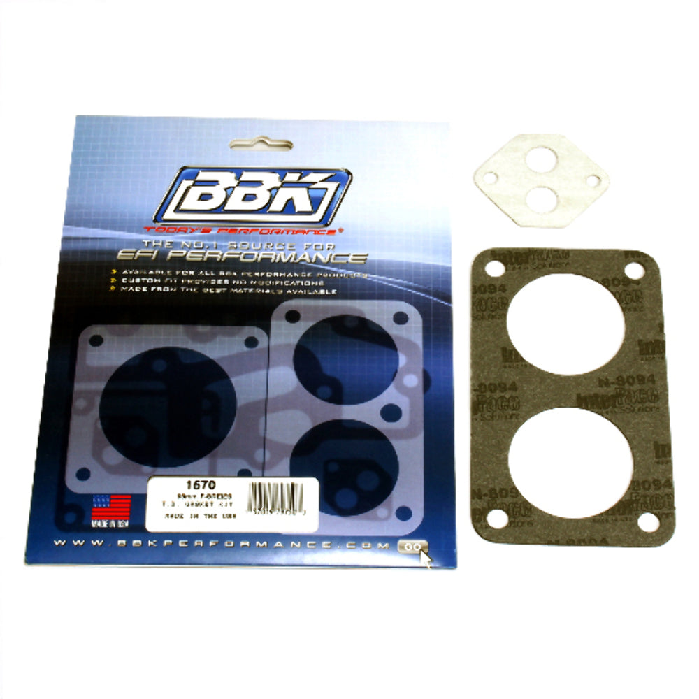t Throttle Body Gasket Kit- Ford F-Series Twin 56mm For #3501-1570 BBK Performance