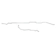 Intermediate Brake Line Kit for 2000-2001 Ford Excursion stainless steel