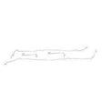 Intermediate Brake Line Kit for 06-10 Hummer H3 stainless steel