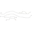 Intermediate Brake Line Kit for 2013 06-08 Chevy HHR ABS drum brakes stainless steel