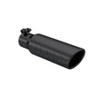 MBRP performance muffler T304 stainless steel black coated carbon fiber tip T5113BLK 3 inch inlet 2 inch outlet