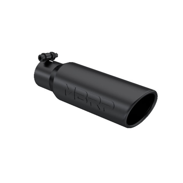 MBRP performance muffler T304 stainless steel black coated carbon fiber tip T5113BLK 3 inch inlet 2 inch outlet