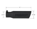 MBRP performance muffler T304 stainless steel black coated carbon fiber tip T5113BLK 3 inch inlet 2 inch outlet