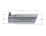 MBRP performance muffler T304 stainless steel black coated carbon fiber tip T5115 3 inch inlet/outlet