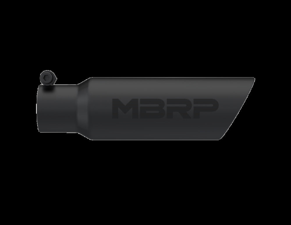 MBRP performance muffler T304 stainless steel black coated carbon fiber tip T5106BLK 3 inch inlet 2 inch outlet