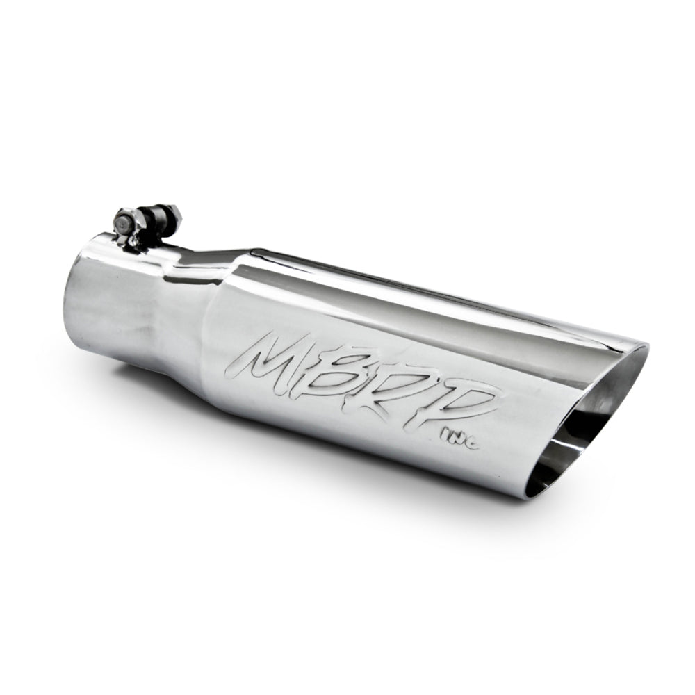 MBRP performance muffler T304 stainless steel black coated carbon fiber tip T5106 3 inch inlet 2 inch outlet