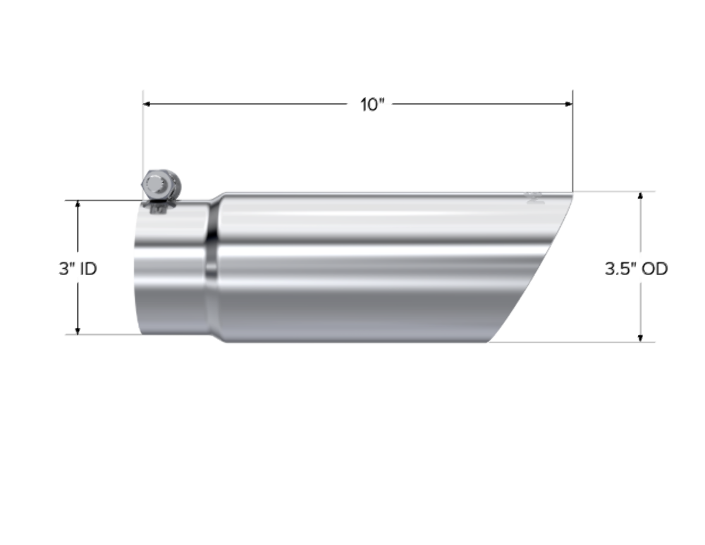 MBRP performance muffler T304 stainless steel black coated carbon fiber tip T5114 3 inch inlet/outlet