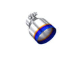 MBRP performance muffler T304 stainless steel black coated carbon fiber tip T5191BE 4.5 inch inlet 2.5 inch outlet