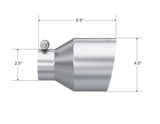 MBRP performance muffler T304 stainless steel black coated carbon fiber tip T5191 5 inch inlet 4.5 inch outlet
