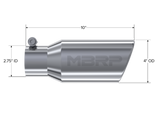 MBRP performance muffler T304 stainless steel black coated carbon fiber tip T5157 4 inch inlet/outlet