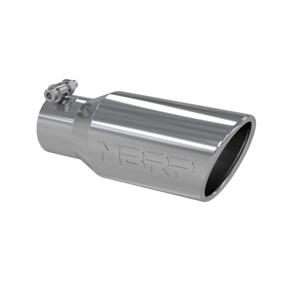 MBRP performance muffler T304 stainless steel black coated carbon fiber tip T5157 4 inch inlet/outlet