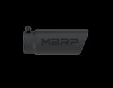 MBRP performance muffler T304 stainless steel black coated carbon fiber tip T5112BLK 4 inch inlet 3 inch outlet