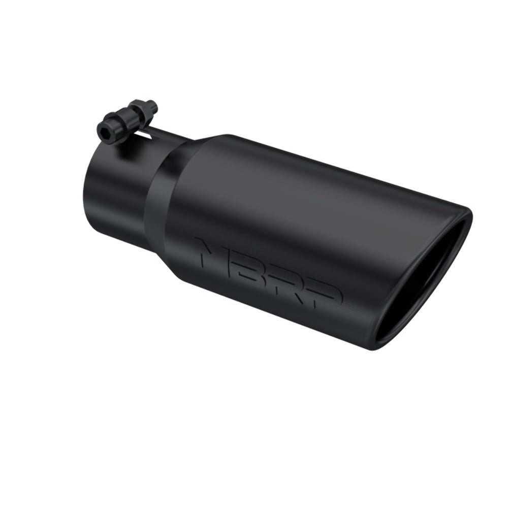 MBRP performance muffler T304 stainless steel black coated carbon fiber tip T5155BLK 4 inch inlet 3 inch outlet