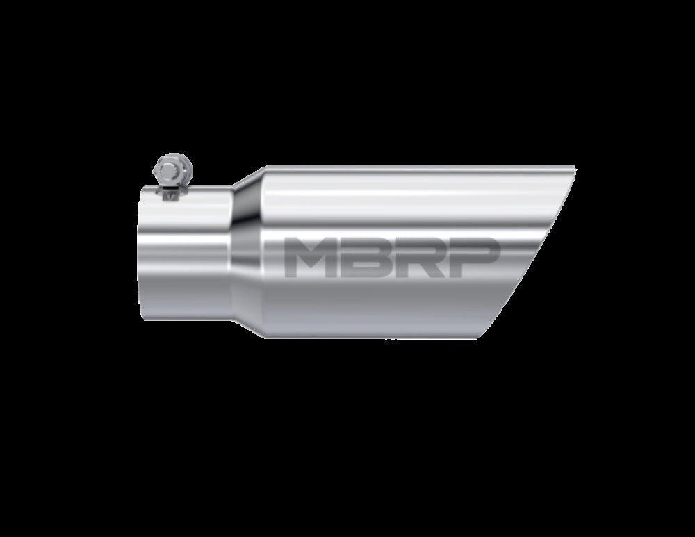 MBRP performance muffler T304 stainless steel black coated carbon fiber tip T5156 4 inch inlet 3 inch outlet