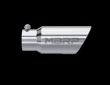 MBRP performance muffler T304 stainless steel black coated carbon fiber tip T5156 4 inch inlet 3 inch outlet