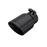 MBRP performance muffler T304 stainless steel black coated carbon fiber tip T5122BLK 4 inch inlet 3 inch outlet