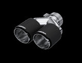 MBRP performance muffler T304 stainless steel black coated carbon fiber tip T5182CF 4 inch inlet 3 inch outlet