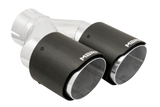 MBRP performance muffler T304 stainless steel black coated carbon fiber tip T5183CF 4 inch inlet 3 inch outlet