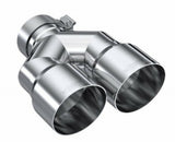 MBRP performance muffler T304 stainless steel black coated carbon fiber tip T5183 4 inch inlet 3 inch outlet