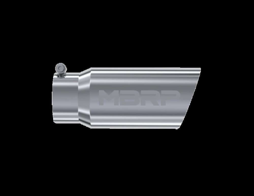 MBRP performance muffler T304 stainless steel black coated carbon fiber tip T5052 5 inch inlet 4 inch outlet