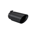 MBRP performance muffler T304 stainless steel black coated carbon fiber tip T5053BLK 5 inch inlet 4 inch outlet