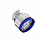 MBRP performance muffler T304 stainless steel black coated carbon fiber tip T5184BE 5 inch inlet 3 inch outlet