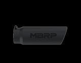 MBRP performance muffler T304 stainless steel black coated carbon fiber tip T5125BLK