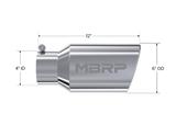 MBRP performance muffler T304 stainless steel black coated carbon fiber tip T5073 4 inch inlet/outlet