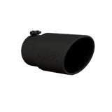 MBRP performance muffler T304 stainless steel black coated carbon fiber tip T5075BLK 5 inch inlet/outlet