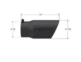 MBRP performance muffler T304 stainless steel black coated carbon fiber tip T5075BLK 5 inch inlet/outlet