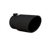 MBRP performance muffler T304 stainless steel black coated carbon fiber tip T5075BLK 5 inch inlet/outlet