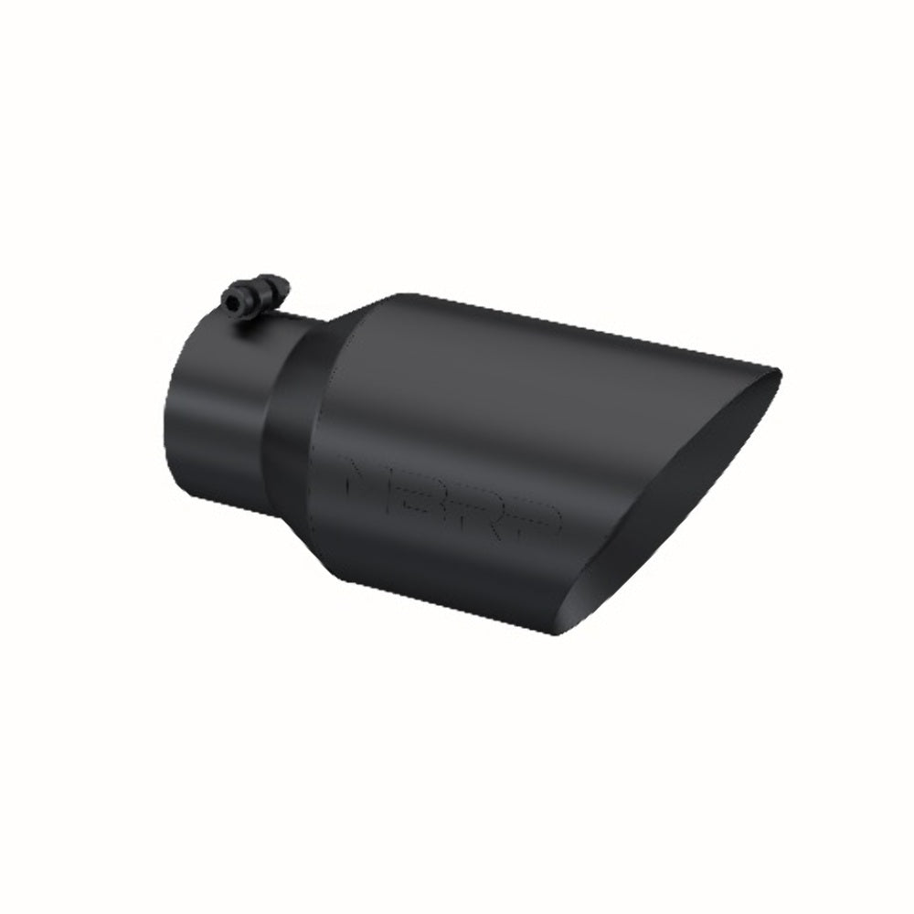 MBRP performance muffler T304 stainless steel black coated carbon fiber tip T5072BLK 4 inch inlet/outlet