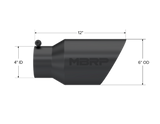 MBRP performance muffler T304 stainless steel black coated carbon fiber tip T5072BLK 4 inch inlet/outlet